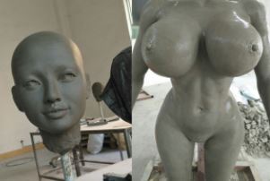 custom sex doll sculpture