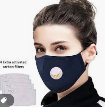 beautiful woman wearing a coronavirus protection mask