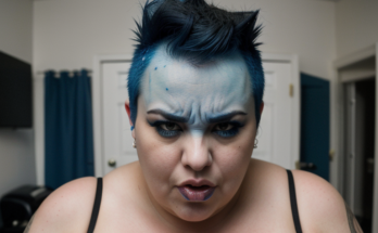 PornJoy angry blue hair deyed girlfriend