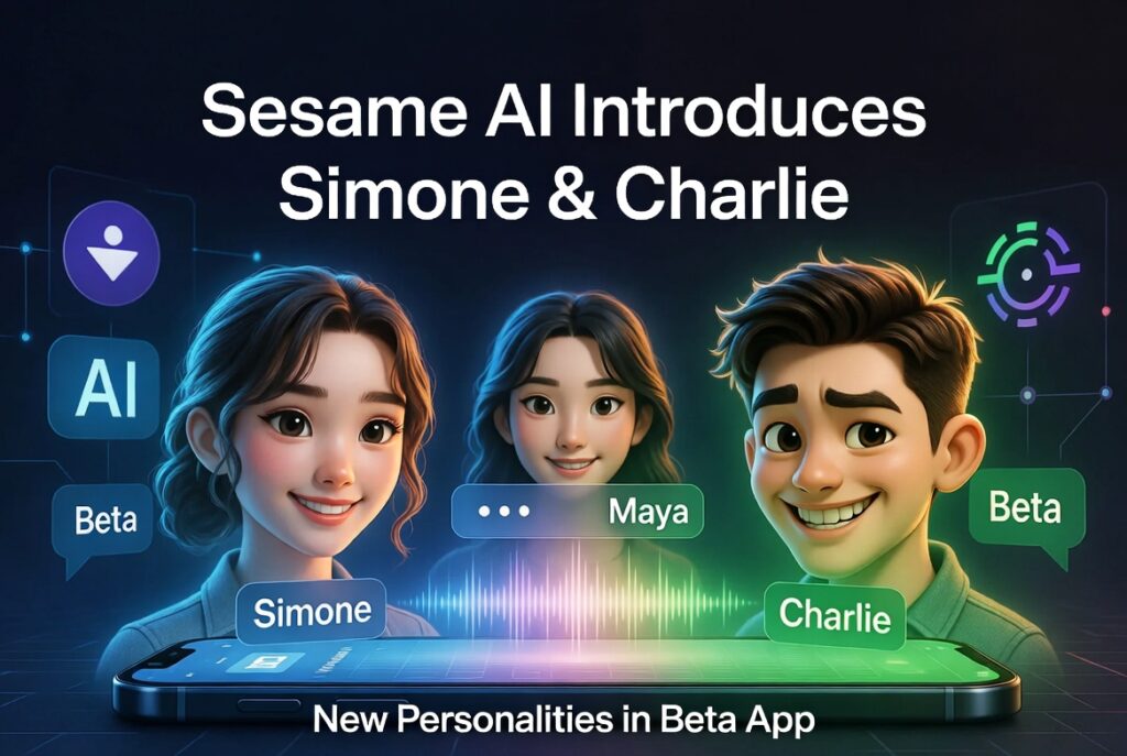 Sesame AI Maya, Simone, and Charlie